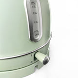 Ⓜ️🔵🔵🔵 SWEISS GRV7+KTL7 - Set di tostapane e bollitore elettrico vintage, colore VERDE RETRÒ con dettagli cromati