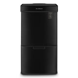 Ⓜ️🔵🔵🔵 Les Collectors N°1015 - Pattumiera per raccolta differenziata, TOTAL BLACK, tutta nera, 3 scomparti, 67 litri totali, sensore movimento, silenziosa