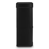 Ⓜ️🔵🔵🔵 Les Collectors N°1015 - Pattumiera per raccolta differenziata, TOTAL BLACK, tutta nera, 3 scomparti, 67 litri totali, sensore movimento, silenziosa