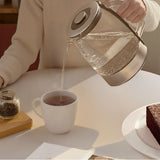 Ⓜ️🔵🔵🔵 H.Koenig BO600 - Bollitore in vetro con temperatura regolabile e base girevole a 360°, Capacità 1.5 litri