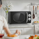 Ⓜ️🔵🔵🔵 SWEISS MOVI9 - Forno a microonde vintage. 20 litri, nero