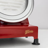 Ⓜ️🔵🔵🔵 H.Koenig MSX254 ROSSA - [📦🚨Spedizione immediata!🚚💨] Affettatrice professionale ROSSA, lama MADE IN ITALY di 25cm diametro, spessore di taglio da 0 a 12mm, motore asincrono