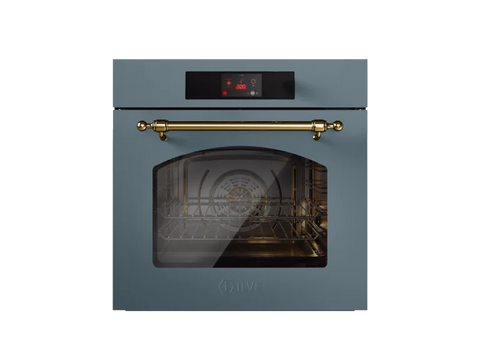 Ⓜ️🔵🔵🔵 ILVE OV601NT3 - Forno elettrico multifunzione, Incasso, 60 cm, Capacità 65 L, Acciaio inox o Acciaio verniciato, Temp. 320°C, Program. elettronico touch TFT, 16 funzioni, Linea Nostalgie, Nuova classe A+