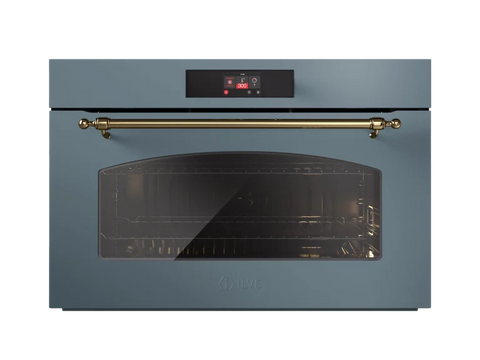 Ⓜ️🔵🔵🔵 ILVE OV91NT31 - Forno elettrico multifunzione, Incasso, 90 cm, Capacità 110 L, Acciaio inox o Acciaio verniciato, Temp. 300°C, Program. elettronico touch TFT, 16 funzioni, Linea Nostalgie, Nuova classe A