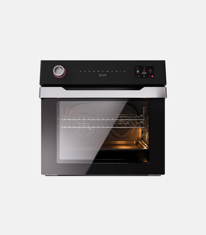 Ⓜ️🔵🔵🔵 ILVE OV30PMT3-MK - Forno elettrico multifunzione, Incasso, 30 pollici, Capacità 114 L, Acciaio inox, Nero opaco/ Satinato, Temp. 320°C, Display touch TFT, 16 funzioni, Linea Panoramagic, Nuova classe A