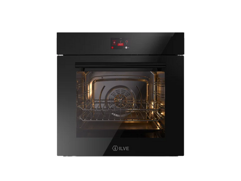 Ⓜ️🔵🔵🔵 ILVE OV601GT3 - Forno multifunzione elettrico, Incasso, 60 cm, Capacità 65 L, Vetro temperato, Temp. 320°C, 16 funzioni, Display touch TFT, Linea Professional Plus, Nuova classe A+
