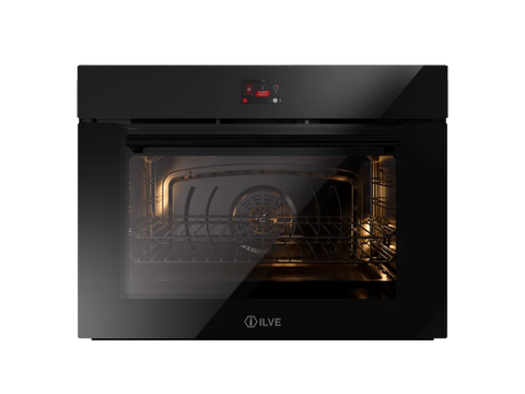 Ⓜ️🔵🔵🔵 ILVE OV80GT31 - Forno elettrico multifunzione, Incasso, 80 cm, Capacità 97 L, Vetro temperato, Temp. 320°C, Funzioni 16, Controllo elettronico touch TFT, Linea Professional Plus, Nuova classe A+