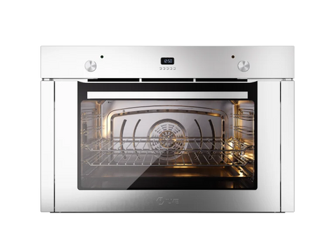 Ⓜ️🔵🔵🔵 ILVE OV90SM3 - Forno elettrico multifunzione, Incasso, Capacità 97 L, Acciaio inox, Temp. 300°C, 9 Funzioni, Linea Professional Plus, Nuova classe A