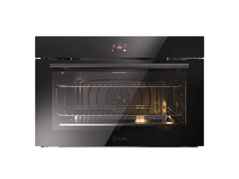 Ⓜ️🔵🔵🔵 ILVE OV91GT31 - Forno elettrico multifunzione, Incasso, 90 cm, Capacità 110 L, Vetro temperato, Temp. 300°C, Funzioni 16, Controllo elettronico touch TFT, Linea Professional Plus, Nuova classe A