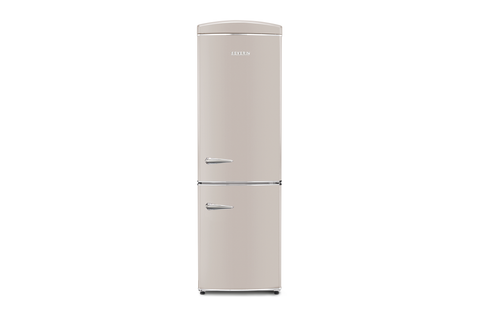 Ⓜ️🔵🔵🔵 SEVERIN RKG 8999 - Frigorifero Retrò combinato, total No-Frost, multi-airflow, CREMA, CERNIERE A DESTRA, Nuova classe E