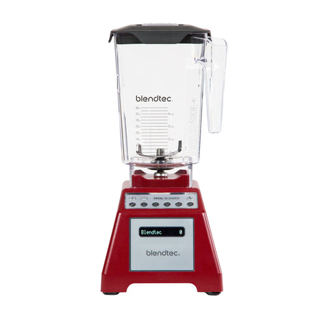 Ⓜ️🔵🔵🔵 BLENDTEC Total Blender Red - Frullatore professionale ad altissime prestazioni, caraffa in Tritan da 1100 ml, senza BPA (BPA FREE), colore rosso, GARANZIA 8 ANNI del produttore INCLUSA, potenza 1560 W, LAVABILE IN LAVASTOVIGLIE