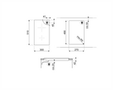 Ⓜ️🔵🔵🔵 Smeg SE232TD1 - Piano di cottura Ceramico, Incasso semifilo e filo, 30 cm, Nero