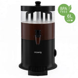 Ⓜ️🔵🔵🔵 H.Koenig SHK900 - Distributore cioccolata calda, CIOCCOLATIERA, capienza 6 litri, SENZA BPA, BPA Free, lavabile in lavastoviglie, colore NERO OPACO