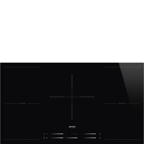 Ⓜ️🔵🔵🔵 Smeg SI2M7953D - Piano cottura Induzione, 90 cm, Nero, Estetica Universale, Elettrico