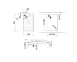 Ⓜ️🔵🔵🔵 Smeg SRV531GH5 - Piano di Cottura Domino, 30 cm, Acciaio Inox Estetica Contemporanea, Incasso