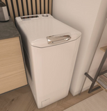 Ⓜ️🔵🔵🔵 HOOVER H3TSM48TAMCE-11 - Lavatrice a carica dall’alto, 8 kg, 1400 RPM, Nuova classe B, 17 programmi, L x P x A (cm) 41x60x86, Nuova classe B