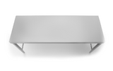 Ⓜ️🔵🔵🔵 Alpes 190C-BANCO-1 - LIBERI IN CUCINA, Elemento Contenimento, banco cucina, acciaio inox, larg. 190cm, prof. 65cm, alt. 90/95cm, carrello sotto-piano top acciaio inox, cassetto+2 ripiani 55x55x80cm