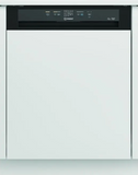 Ⓜ️🔵🔵🔵 Indesit I3B L634 B - Lavastoviglie da incasso con frontalino nero a vista, 14 coperti, 60cm, Nuova classe D