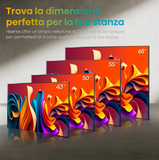 Ⓜ️🔵🔵🔵 HISENSE 65A79 - Smart TV Q-LED 65 pollici UHD 4k, TivùSat, Game Mode Plus, Alexa integrato, AirPlay compatible, Audio Dolby Atmos, Pannello Dolby Vision, Smart VIDAA con le PRINCIPALI apps integrate