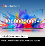 Ⓜ️🔵🔵🔵 HISENSE 65A79 - Smart TV Q-LED 65 pollici UHD 4k, TivùSat, Game Mode Plus, Alexa integrato, AirPlay compatible, Audio Dolby Atmos, Pannello Dolby Vision, Smart VIDAA con le PRINCIPALI apps integrate