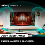 Ⓜ️🔵🔵🔵 HISENSE 65A79 - Smart TV Q-LED 65 pollici UHD 4k, TivùSat, Game Mode Plus, Alexa integrato, AirPlay compatible, Audio Dolby Atmos, Pannello Dolby Vision, Smart VIDAA con le PRINCIPALI apps integrate