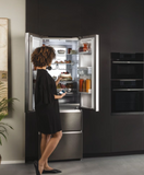 Ⓜ️🔵🔵🔵 Haier HFW7720EWMP - [📦🚨Spedizione immediata!🚚💨] Frigorifero ad armadio french door, CON DISPENSER ACQUA, No Frost, luce LED, colore Grey, largo 70 cm, Nuova classe E