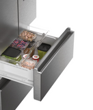 Ⓜ️🔵🔵🔵 Haier HFW7720EWMP - [📦🚨Spedizione immediata!🚚💨] Frigorifero ad armadio french door, CON DISPENSER ACQUA, No Frost, luce LED, colore Grey, largo 70 cm, Nuova classe E