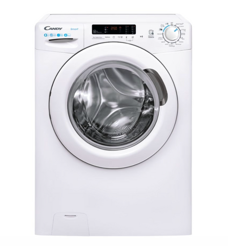 Ⓜ️🔵🔵🔵 Candy CS1282DW4-11 - Lavatrice 8 kg, 1200 RPM, CESTO in ACCIAIO INOX, bianca, Nuova classe energetica B