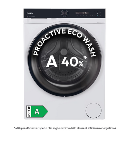 Ⓜ️🔵🔵🔵 Candy BS 410B10-S - Lavatrice a carica frontale ProWash 700, Libera installazione, 10 kg, 1400 RPM, Bianco, 16 programmi, Controllo remoto avanzato e contenuti extra (Wi-Fi + BLE), L x P x A (cm) 60x68x85, Classe A