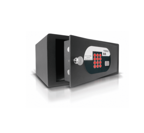 Ⓜ️🔵🔵🔵 Vitrifrigo 390 HE - Cassaforte elettronica monoporta frontale, Elegante finitura nera