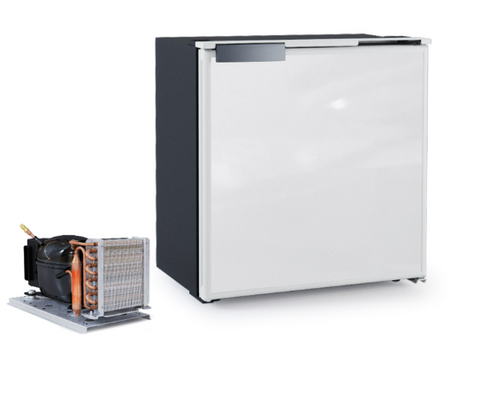 Ⓜ️🔵🔵🔵 Vitrifrigo C25L - Frigo-Freezer, Porta singola, 25 Litri, Airlock, Grigio, Luce LED, Vent Position, A x L x P 44.2x42.2x36.4 cm