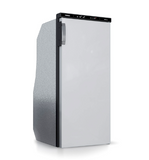 Ⓜ️🔵🔵🔵 Vitrifrigo SLIM90 CHR - Frigo-Freezer, Porta singola, 82 Litri, Chromelock, Grigio, Night Mode, Termostato e Luce LED, Vent Position, A x L x P 92.5x41.7x48.9 cm