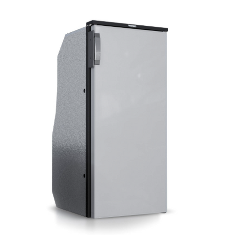 Ⓜ️🔵🔵🔵 Vitrifrigo SLIM90 M CHR - Frigo-Freezer, Porta singola, 82 Litri, Chromelock, Grigio, Night Mode, Termostato e Luce LED, Vent Position, A x L x P 92.5x41.7x48.9 cm