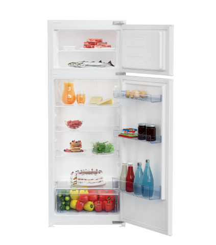 Ⓜ️🔵🔵🔵 Vitrifrigo C220DP - Frigo-Freezer, Home Comfort, Porta Doppia, 220 Litri, Bianco, Luce interna, A x L x P 144.5x54x54.5 cm