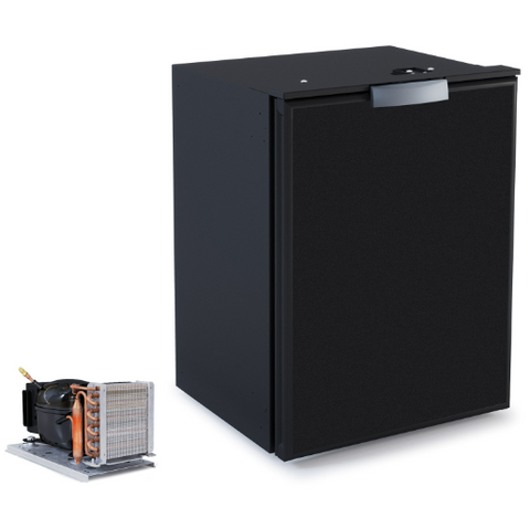 Ⓜ️🔵🔵🔵 Vitrifrigo C42DWLP - Frigo-Freezer, A cassetto, 42 Litri, Nero, Sistema Airlock, Luce LED, A x L x P 53.2x38x34.2 cm