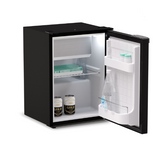 Ⓜ️🔵🔵🔵 Vitrifrigo C39i CHR - Frigo-Freezer, Porta singola, 39 Litri, Sistema Airlock, Nero, Luce LED, Vent Position, A x L x P 54.7x39x39.7 cm