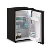 Ⓜ️🔵🔵🔵 Vitrifrigo C50i CHR - Frigo-Freezer, Porta singola, 51 Litri, Nero, Luce LED, Vent Position, A x L x P 63.6x39.6x39.7 cm