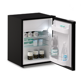 Ⓜ️🔵🔵🔵 Vitrifrigo C60i CHR - Frigo-Freezer, Porta singola, 60 Litri, Nero, Luce LED, Vent Position, A x L x P 62.2x47x45.7 cm