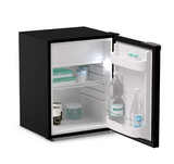 Ⓜ️🔵🔵🔵 Vitrifrigo C75L CHR - Frigo-Freezer, Porta singola, 75 Litri, Nero, Luce LED, Vent Position, A x L x P 62.2x47x46 cm