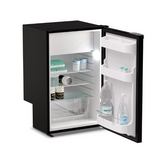 Ⓜ️🔵🔵🔵 Vitrifrigo C85i CHR - Frigo-Freezer, Porta singola, 85 Litri, Nero, Luce LED, Vent Position, A x L x P 79.2x48.5x46.6 cm