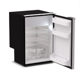 Ⓜ️🔵🔵🔵 Vitrifrigo C115i CHR - Frigo-Freezer, Porta singola, 115 Litri, Grigio, Luce LED, Vent Position, A x L x P 76.6x52.5x56 cm