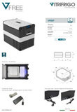 Ⓜ️🔵🔵🔵 Vitrifrigo VF65P - Frigo-Freezer portatile, VFREE, 65 litri, 2 compartimenti, Dual Power 12/24 Vdc - 100/240 Vac
