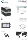 Ⓜ️🔵🔵🔵 Vitrifrigo VF35P - Frigo-Freezer portatile, VFREE, 35 litri, 2 compartimenti, Dual Power 12/24 Vdc - 100/240 Vac