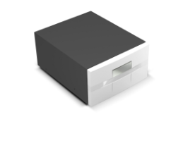 Ⓜ️🔵🔵🔵 Vitrifrigo D30A - Frigo-Freezer, Apertura a cassetto, Bianco, 30 Litri, All in one, Serie COMPACT DRAWER, Termostato Digitale, Night Mode, A x L x P 25x44x58.5 cm