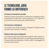 Ⓜ️🔵🔵🔵 JURA ONO Coffee Black - Macchina da caffè espresso, una tazza, funziona con caffè macinato, FACILE DA USARE E DA PULIRE