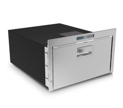 Ⓜ️🔵🔵🔵 Vitrifrigo DW35 OCX2 RFX - Frigorifero a cassetto singolo, 35 Litri, Acciaio Inox, Steelock, Termostato LED, Vent Position, A x L x P 29.1x49.8x72.7 cm