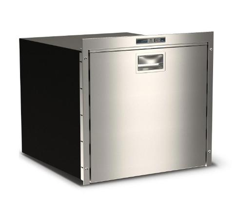 Ⓜ️🔵🔵🔵 Vitrifrigo DW100 OCX2 RFX - Frigorifero a cassetto singolo, 95 Litri, Acciaio Inox, Steelock, Termostato LED, Vent Position, A x L x P 54.1x58.3x64.6 cm