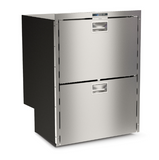 Ⓜ️🔵🔵🔵 Vitrifrigo DW180 OCX2 RFX - Frigorifero a cassetto doppio, 144 Litri, Acciaio Inox, Steelock, Termostato LED, Vent Position, A x L x P 86.6x66.6x59 cm