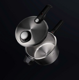 Ⓜ️🔵🔵🔵 Fissler Vitavit Premium - Pentola a pressione, Acciaio inox satinato (esterno)/ Acciaio inox lucidato (interno), Serie Vitavit Premium, Capacità 8 Litri, Alt. 22 cm/ Lung. 47 cm/ Larg. 29.5 cm, Diametro 26 cm