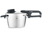 Ⓜ️🔵🔵🔵 Fissler Vitavit Premium - Pentola a pressione, Capacità 2.5 Litri, Diametro 18 cm, Acciaio inox satinato (esterna)/ Acciaio inox lucidato (interna), Fondo Fissler CookStar, 4 impostazioni di cottura, Supporto e cestello per il vapore